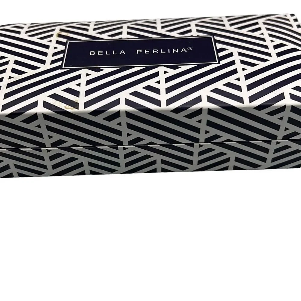 Bella Perlina Make It Personal Interchangeable Bead Gold Tone Pen Set Gift Box